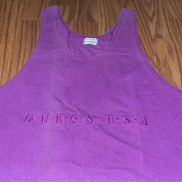 Guess USA Violet Sleeveless Top.  George’s Marciaxd vintage - Picture 4 of 7
